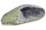 11.3" Purple Amethyst Geode With Polished Face - Uruguay - #199766-2
